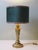 Vintage Brass Table Lamp with Custom Green Velvet Shade and Panther Trim from JAB Anstoetz, 1970 For Sale - Image 11 of 11