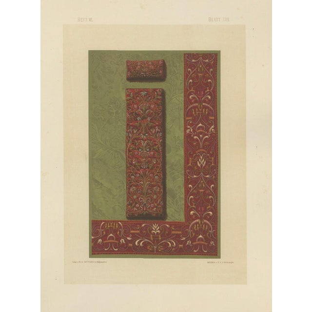 Paper F. X. Zettler, Bavarian Ecclesiastical Chromolithographs, 1874, Prints, Set of 2 For Sale - Image 7 of 11