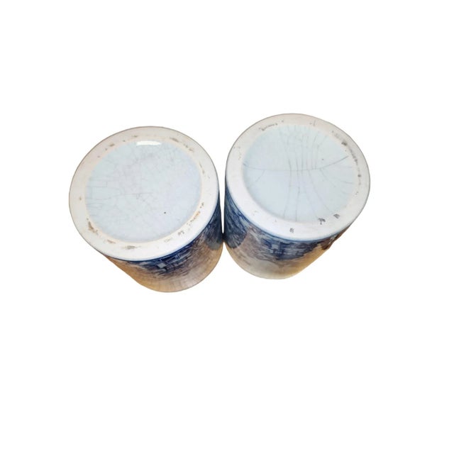 19th Century Pair Chinese Brush Wash Pots For Sale In Atlanta - Image 6 of 6