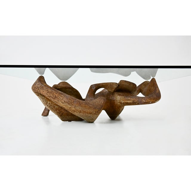 Red Coffee Table attributed to Claudio Trevi, 1970s For Sale - Image 8 of 11