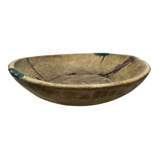Vintage Wooden Parat Bowl - Small For Sale