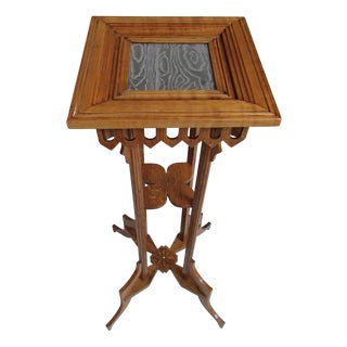 Art Nouveau Table with Carvings, 1890s For Sale