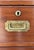 Wood British Military Officer's Campaign Chest Dresser of Brass-Bound Mahogany For Sale - Image 7 of 11