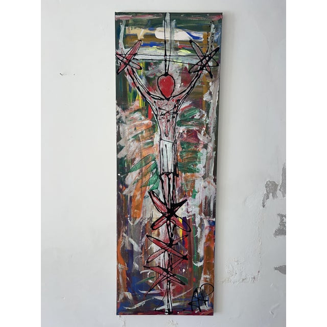 Early 21st Century ArpVerdeacqua, We Always Make Him Back\. Yet We Have Colours, 2019, Acrylic on Canvas For Sale - Image 5 of 8