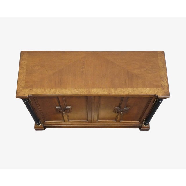 High End Vintage Solid Cherry Italian Neoclassical 40" Accent Console Cabinet For Sale In Kansas City - Image 6 of 9