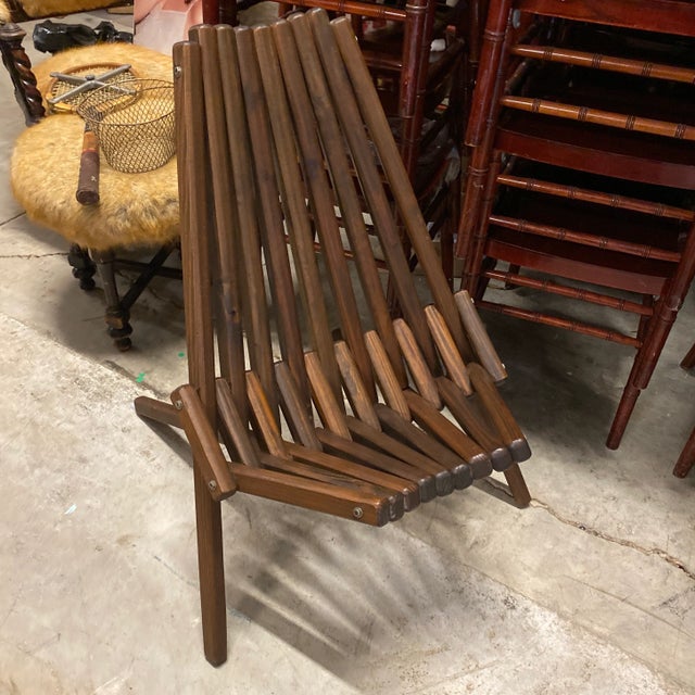 Wood Mid-Century Foldable Artist Chair For Sale - Image 7 of 7