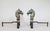 American Pair of Vintage Cast Iron Horse Head Andirons For Sale - Image 3 of 13