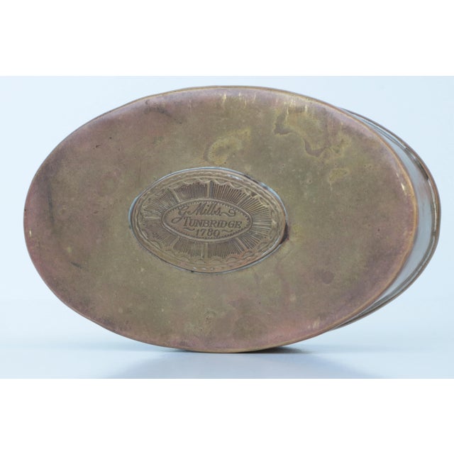 Metal Mottahedeh G. Mills Tunbridge 1780 Reproduction Snuff Box For Sale - Image 7 of 7