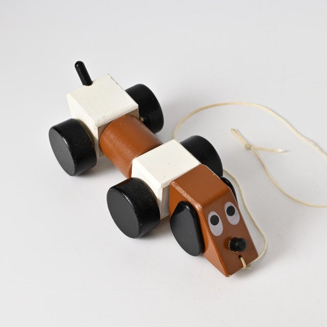 Wooden Pull-Along Dog Toy by Ryk Heuff for Olly Toys, 1970s For Sale - Image 4 of 9