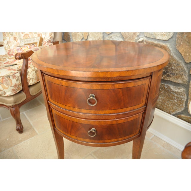 Ethan Allen Newport Collection Osborne Round End Table ...