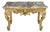 French Louis XV Giltwood Marble Top Center Table C.1880s Era For Sale