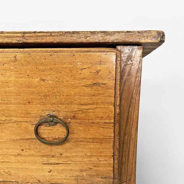 Italian Wooden Chest of Drawers with Iron Handles, 1930s For Sale - Image 18 of 18