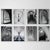 Black and White Gallery Wall of Photographs Installation 'Arches' #1 - Set of 8. Measurements of each photograph (in.): W...
