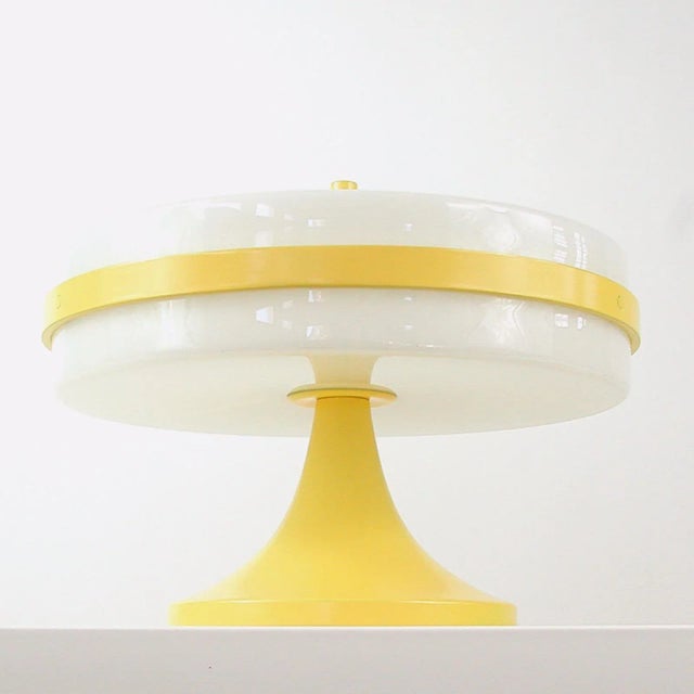 Pop Art Yellow and White Table Lamp from Stilux Milano For Sale - Image 11 of 18