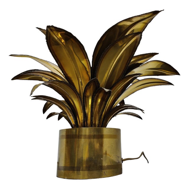 Flower Table Lamp from Maison Jansen, 1970s For Sale