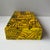 Electric Yellow Unique Painted Wood Cigar Box Artist Signed Usawa New York City Theme For Sale - Image 8 of 12