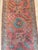 Textile Late 19th Century Antique Turkish Oushak Runner, Coral, Light Blue Handwoven Rug For Sale - Image 7 of 15