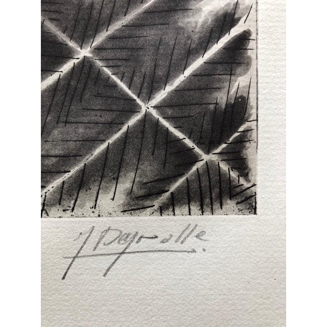 Abstract Jean Deyrolle, French Avant Garde Bold Abstract Geometric Aquatint Etching Op Art Kinetic For Sale - Image 3 of 10
