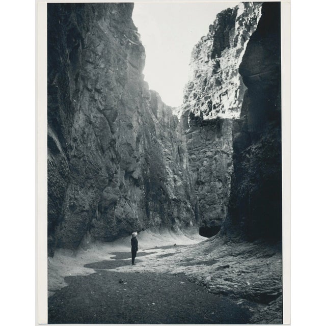 1960s Canyon, Person, USA, 1960s, Black & White Photograph For Sale - Image 5 of 5