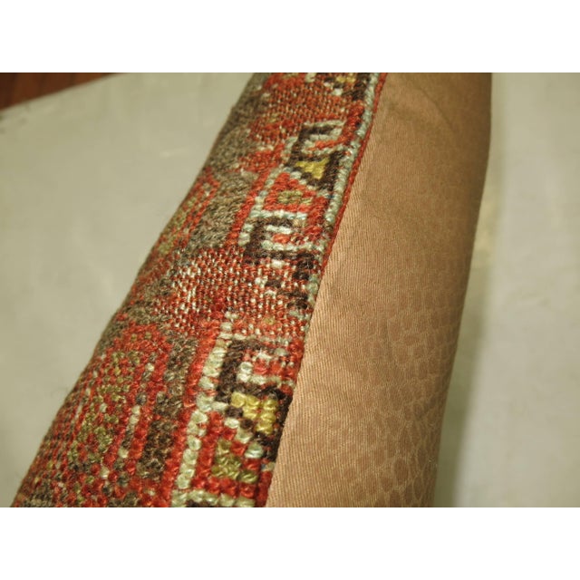 Persian Blue Malayer Paisley Rug Pillow For Sale - Image 3 of 5