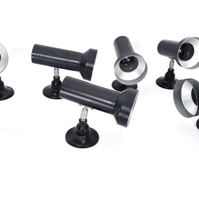 Metal Mid-Century Italian Spotlights, 1960s, Set of 7 For Sale - Image 7 of 11