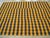 Navy Blue Galerie Shabab Collection Plaid Mid-20th Century Handmade Turkish Flat-Weave Kilim Room Size Accent Rug For Sale - Image 8 of 10