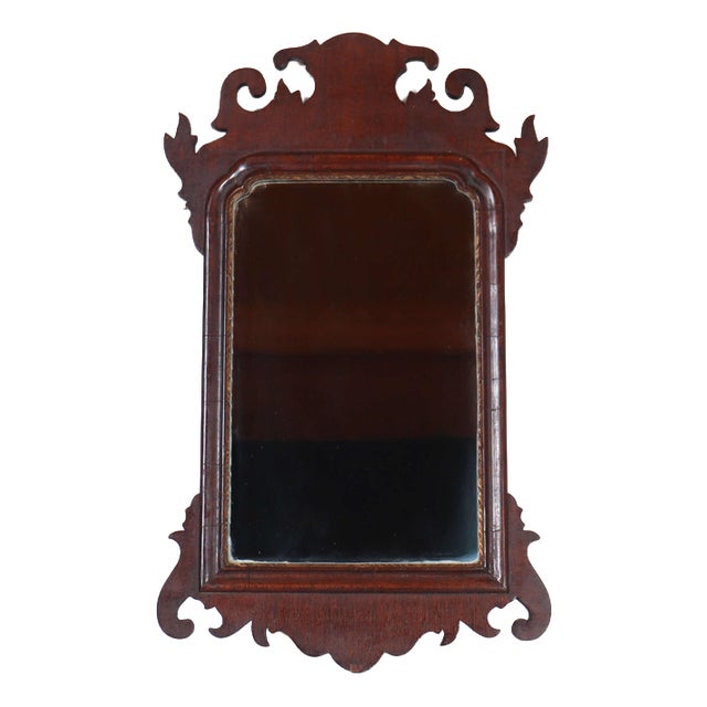 Small Georgian Style Mirror in Mahogany, 1920s For Sale