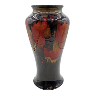 Pre-1928 William Moorcroft Vase in the "Pomegranate" Pattern For Sale