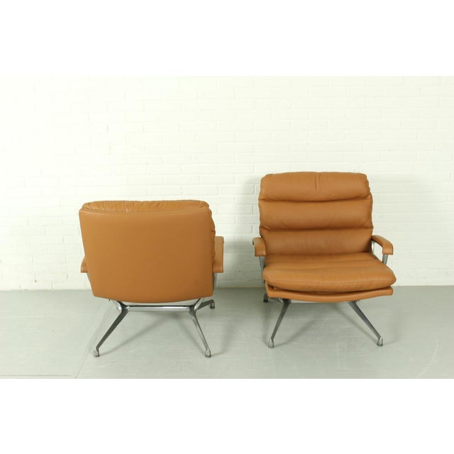 Brown Set of Lounge Chairs Gamma by Paul Tuttle, 1970s For Sale - Image 8 of 16