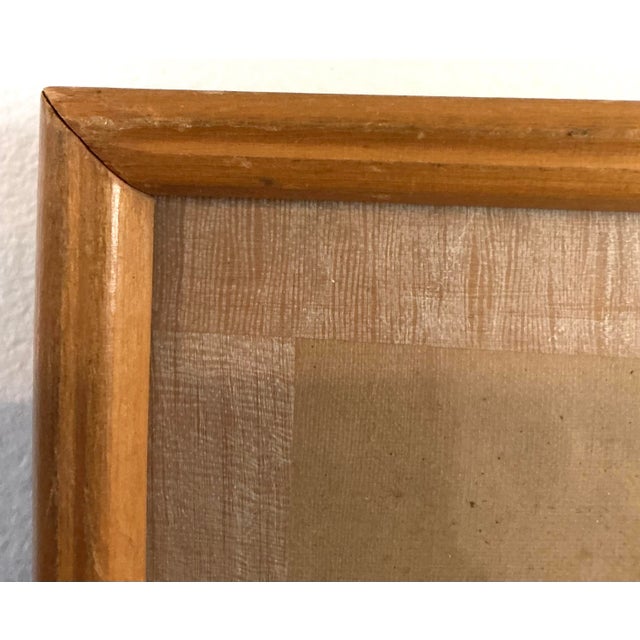 Early 20th Century Vintage Chinese Scholar & Attendant Painting on Silk, Bamboo Frame For Sale - Image 5 of 9