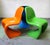 Postmodern Side Chairs by Verner Panton for Vitra, Set of 3 For Sale - Image 3 of 9