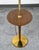 Mid-Century Modern 1960s Mid Century Modern Floor Lamp Side Table Brass Round Built Side Table Lighting For Sale - Image 3 of 11