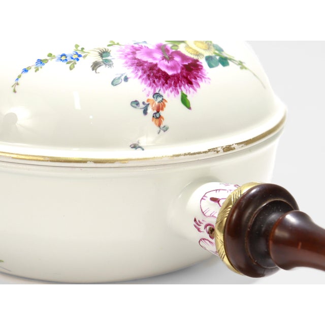 Antique Marcolini Period Meissen Porcelain Floral Bordeleau or Chamber Pot For Sale - Image 12 of 14