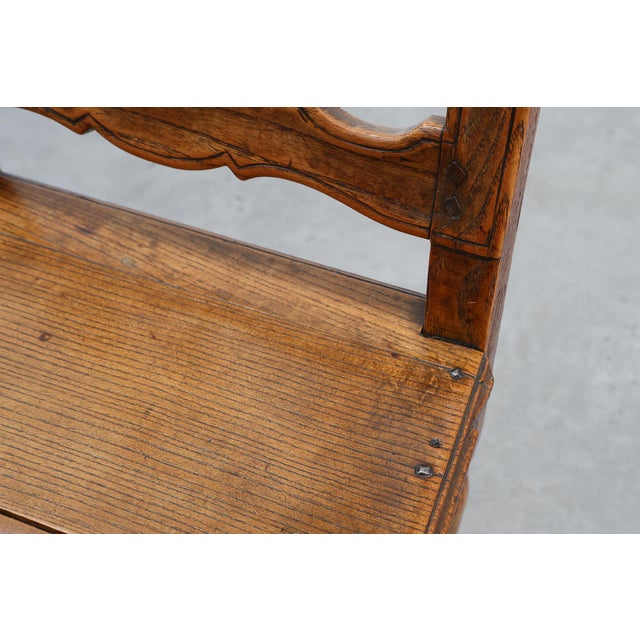 Antique French Carved Oak Side Chair, 1700s For Sale - Image 15 of 16