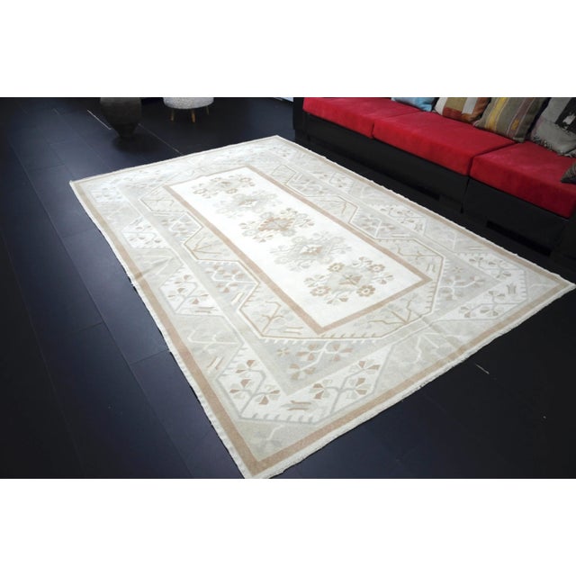 Turkish 1960s Vintage Turkish Anatolian Handmade Area Rug For Sale - Image 3 of 11
