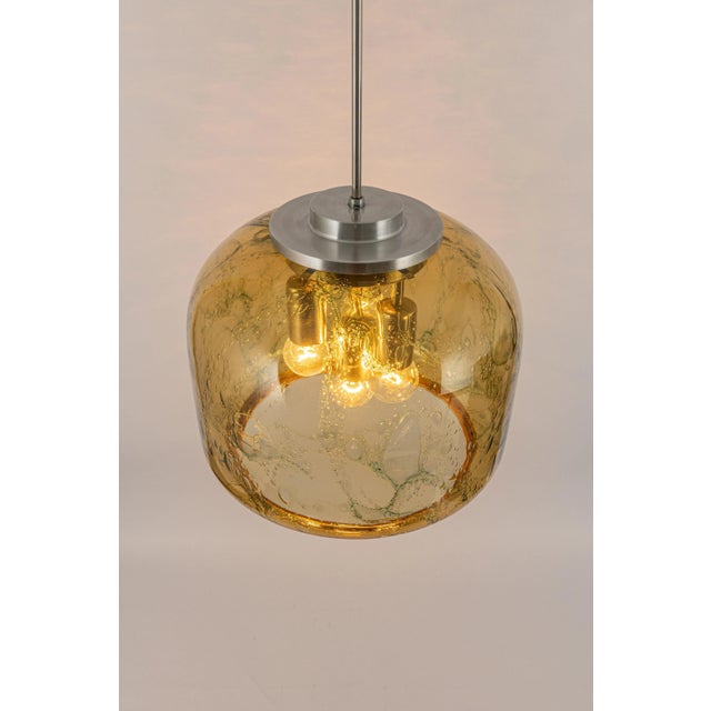 Large Murano Pendant Light by Doria, Germany, 1970s For Sale - Image 11 of 17