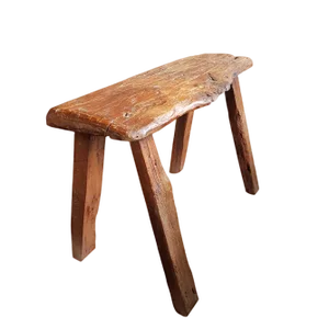 Dutch Primitive Wooden Farm Stool