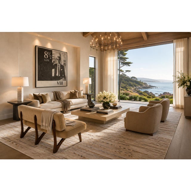 An exceptional example of Brazilian Modernism from the 1950s, this sculptural sofa by Cimo embodies the restrained...