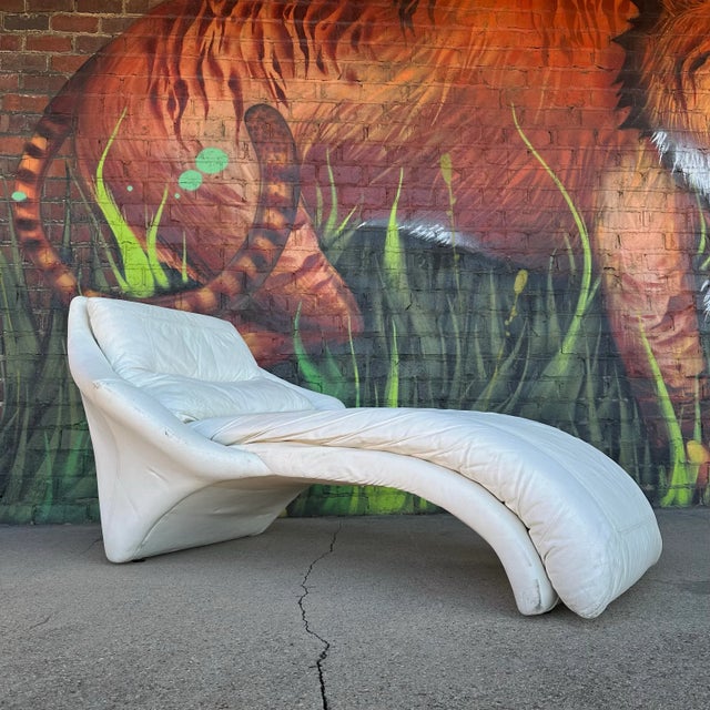 Animal Skin Roger Rougier Post Modern Chaise For Sale - Image 7 of 12