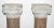 Antique late 19th century traditional Italian columns. Carved Carrara marble capitals and bases with polished Breccia...