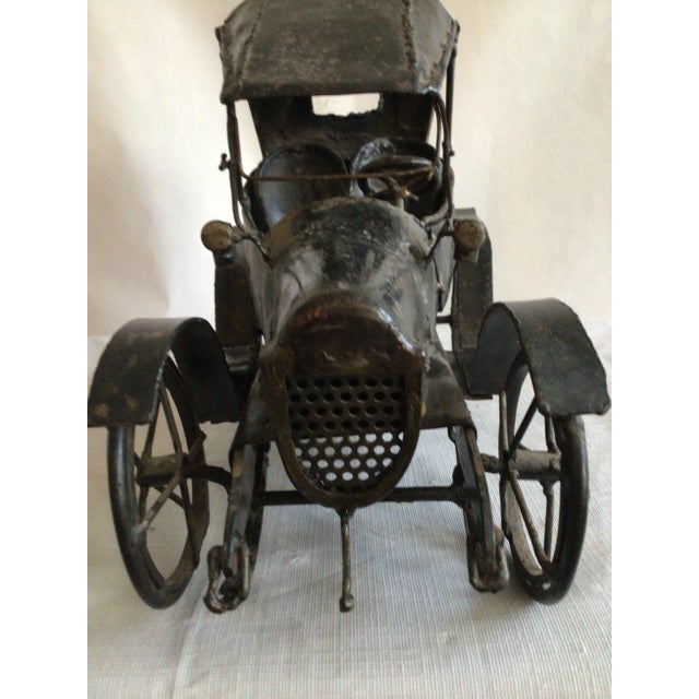 Black 1950s Metal Car Sculpture For Sale - Image 8 of 11