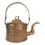 Antique 19th Century French Dovetailed Handmade Hand Hammered Copper Tea Kettle Pot For Sale