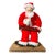 Vintage American Folk Art Santa Claus Toymaker Christmas Sculpture With Train For Sale