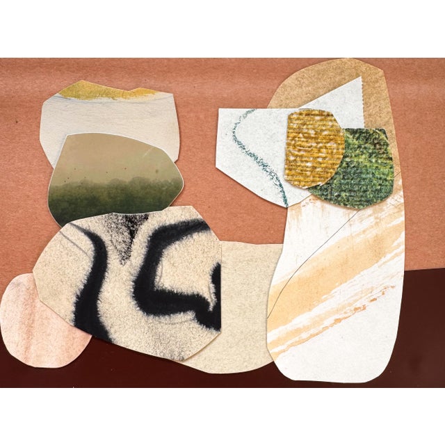 "New Directive" is an original mixed media collage on paper by Zac Woodiel. This is one of eight pieces in the "New...