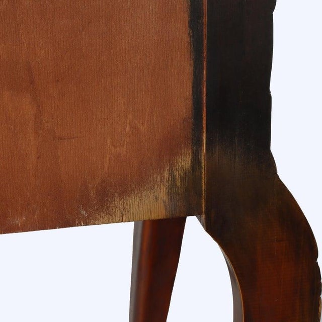 Early 20th Century Italian Louis XV Style Olivewood & Carved Mahogany Server With Gilt Highlights For Sale - Image 17 of 18