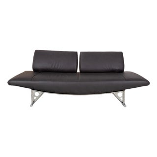 Vegan Leather Cirrus 3-Seater Sofa in Black Upholstery from Cor For Sale