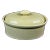 Late 19th Century French Yellow Ware Cassarole W/ High Domed Lid For Sale