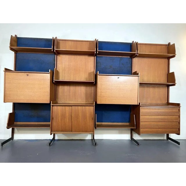 1950s Mid-Century Modern Modular Wood Bookcase, 1950s For Sale - Image 5 of 18