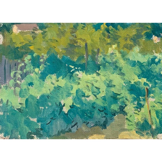 1960s Vintage Ukrainian Impressionist Oil Painting, Rural Landscape, 1961 29-40 For Sale - Image 5 of 6