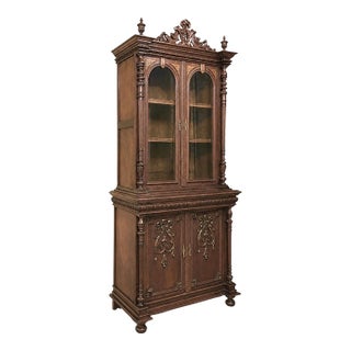 19th Century French Napoleon III Period Neoclassical Mahogany Bookcase ~ Bibliotheque For Sale